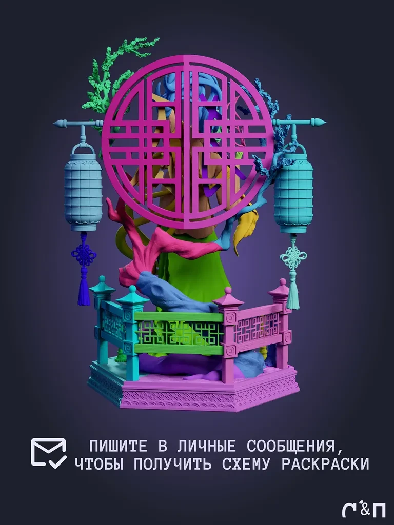 Фигурка Винтер Плам Winter Plum NomNom Studio под покрас 20 см для сборки Фигурка Винтер Плам Winter Plum NomNom Studio под покрас 20 см для сборки