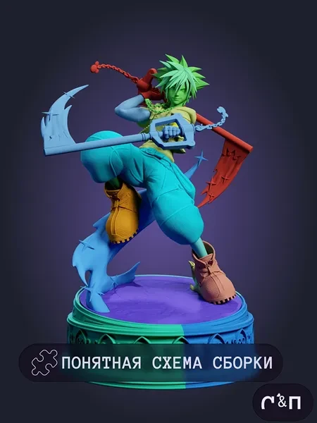 Фигурка Sora из Игры Kingdom hearts 32см Фигурка Sora из Игры Kingdom hearts 32см