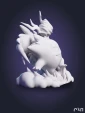 Фигурка покемона Генгар Gengar из аниме Pokemon под покрас 7,9 см