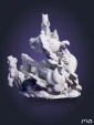Фигурка трио покемонов Гастли Генгар и Хаунтер Ghost Trio Pokemon Diorama под покрас 12,2 см