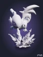 Фигурка дракона Blue Eyes White Dragon из аниме YU GI OH под покрас 9,1 см