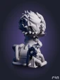 Фигурка Хеймердингер Heimerdinger Chibi из сериала Аркейн Arcane под покрас 7,4 см для сборки
