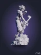 Фигурка Сора Sora из игры Kingdom Hearts Королевство сердец под покрас 25 см
