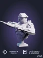 Фигурка бюст Мастер Чиф Master Chief из игры Halo под покрас 8.7 см