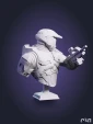 Фигурка бюст Мастер Чиф Master Chief из игры Halo под покрас 8.7 см