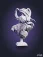 Фигурка бюст Иллидан Illidan из игры WoW World of Warcraft под покрас 9.5 см