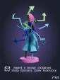 Фигурка Медуза Medusa из аниме Пожиратель душ Soul Eater под покрас 30 см