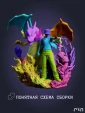 Фигурка Ред, дракон и Пикачу из аниме Покемон Pokemon под покрас 25 см