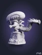 Фигурка чибик Чужой Xenomorph из фильма Чужой Alien под покрас 6.9 см