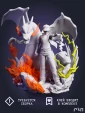 Фигурка Ред, дракон и Пикачу из аниме Покемон Pokemon под покрас 23 см