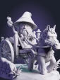 Фигурка чибик Гэндальф Chibi Gandalf из фильма Властелин колец The Lord of the Rings под покрас 7.8 см