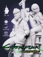 Фигурка Люси и Дэвид Lucy & David из аниме Киберпанк Cyberpunk: Edgerunners под покрас 20 см