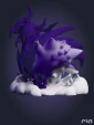 Фигурка покемона Генгар Gengar из аниме Pokemon под покрас 7,9 см