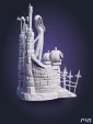 Фигурка Джек Скеллингтон Jack Skellington из фильма Кошмар перед Рождеством под покрас 21.8 см