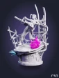 Фигурка (25см цвет) Джинкс Jinx из аниме Аркейн Arcane под покрас 25.1 см