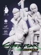 Фигурка Люси и Дэвид Lucy & David из аниме Киберпанк Cyberpunk: Edgerunners под покрас 25 см