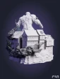 Фигурка Бронированный титан Armored Titan из аниме Атака титанов Attack on Titan под покрас 18 см
