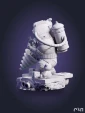 Фигурка чибик Большой Папочка вышибала Chibi Big Daddy Bouncer из игры BioShock BioShock под покрас 11.8 см
