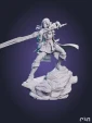 Фигурка Охотница из игры Monster Hunter под покрас 30 см