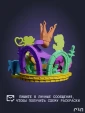 Фигурка чибик Пейпер Марио Paper Mario под покрас 10 см из цветной смолы