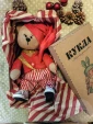 новогодний текстильный декор фигурка Медвежонок Митя