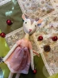 новогодний текстильный декор фигурка Козочка 40 см