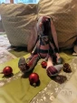 новогодний текстильный декор фигурка Зайка 47 см