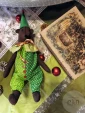 новогодний текстильный декор фигурка Медвежонок Клоун