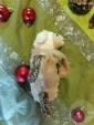 новогодний текстильный декор фигурка барашек 16 см