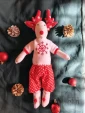 новогодний текстильный декор фигурка 