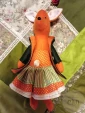 текстильный декор фигурка Лисичка 35 см