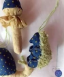 новогодний декор текстильные фигурки набор 3 шт.