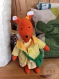 текстильный декор фигурка 