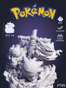Фигурка трио покемонов Гастли Генгар и Хаунтер Ghost Trio Pokemon Diorama под покрас 12,2 см