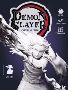 Фигурка Ренгоку Rengoku из аниме Клинок, рассекающий демонов Demon Slayer под покрас 25 см