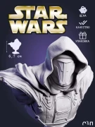Фигурка бюст Дарт Реван Darth Revan из фильма Звёздные Войны Star Wars под покрас 6,7 см