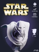 Фигурка бюст Генерал Гривус General Grievous из фильма Звёздные Войны Star Wars под покрас 7 см Фигурка бюст Генерал Гривус General Grievous из фильма Звёздные Войны Star Wars под покрас 7 см