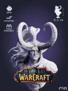 Фигурка бюст Иллидан Illidan из игры WoW World of Warcraft под покрас 9.5 см