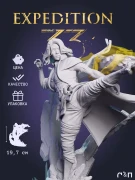 Фигурка Люнэ Lune из игры Clair Obscur: Экспедиция 33 под покрас 19.7 см
