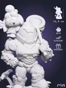 Фигурка чибик Изабель и Думгай Isabelle & Doomguy под покрас 14.8 см
