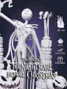 Фигурка Джек Скеллингтон Jack Skellington из фильма Кошмар перед Рождеством под покрас 25 см