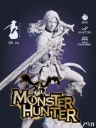 Фигурка Охотница из игры Monster Hunter под покрас 20 см