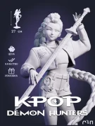 Фигурка Руми Rumi из фильма Kpop demon hunters под покрас 27 см