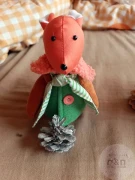 текстильный декор фигурка Белка 15 см
