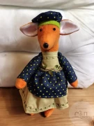 текстильный декор фигурка 