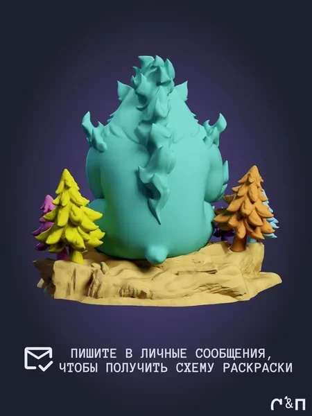 медведь Танк Tank Chibi из аниме Solo Leveling под покрас 6,9 см медведь Танк Tank Chibi из аниме Solo Leveling под покрас 6,9 см