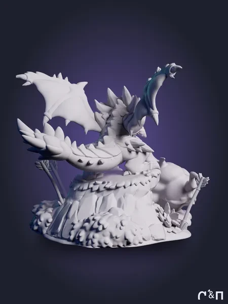 Раталос Rathalos Chibi из аниме Monster Hunter World под покрас 9,7 см Раталос Rathalos Chibi из аниме Monster Hunter World под покрас 9,7 см
