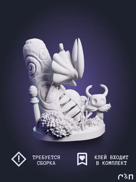 Хорнет и Найт Hornet Hollow Knight Silksong под покрас 15 см Хорнет и Найт Hornet Hollow Knight Silksong под покрас 15 см