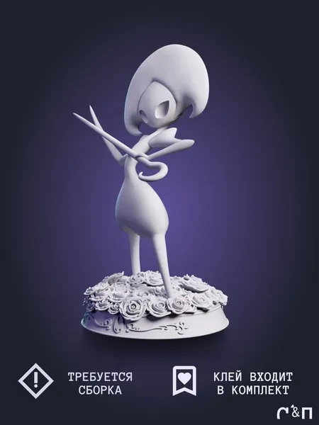 Лейс Lace из игры Hollow Knight Silksong под покрас 13,6 см Лейс Lace из игры Hollow Knight Silksong под покрас 13,6 см