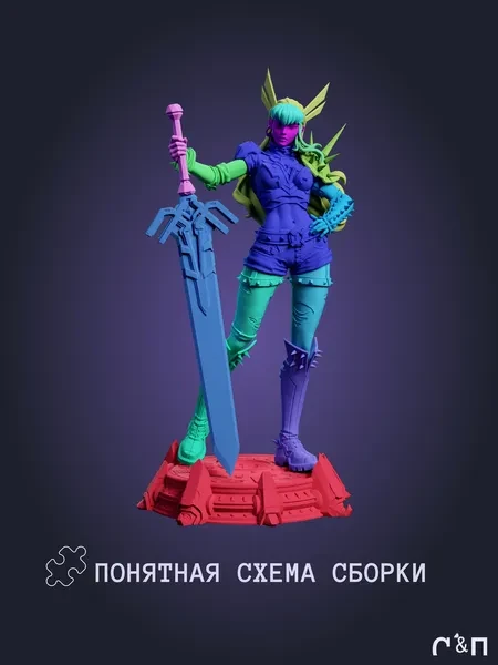 Мэджик Magik из игры Мстители: Соперники Marvel Rivals под покras 30 см Мэджик Magik из игры Мстители: Соперники Marvel Rivals под покras 30 см